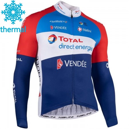 Radtrikot 2021 Team TotalEnergies Winter Thermal Fleece N001